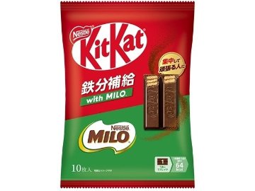キットカット 鉄分補給ｗｉｔｈＭＩＬＯ１０枚  ×14入り 【全国送料無料】(一部地域別途)の画像
