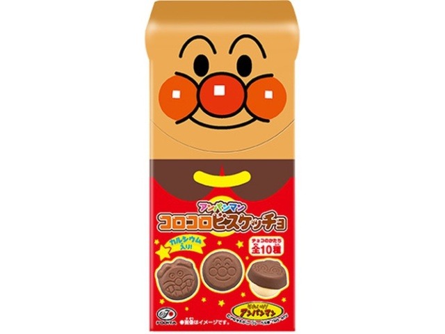 不二家 アンパンマンコロコロビスケッチョ ３４ｇ  ×10入り 【全国送料無料】(一部地域別途)の画像