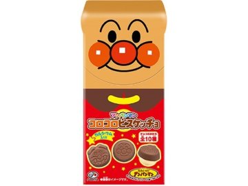 不二家 アンパンマンコロコロビスケッチョ ３４ｇ  ×10入り 【全国送料無料】(一部地域別途)の画像
