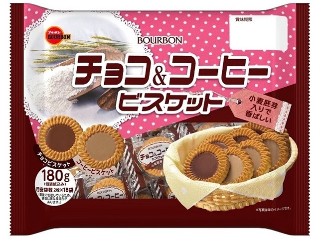 ブルボン チョコ＆コーヒー １８０ｇ  ×12入り 【全国送料無料】(一部地域別途)の画像