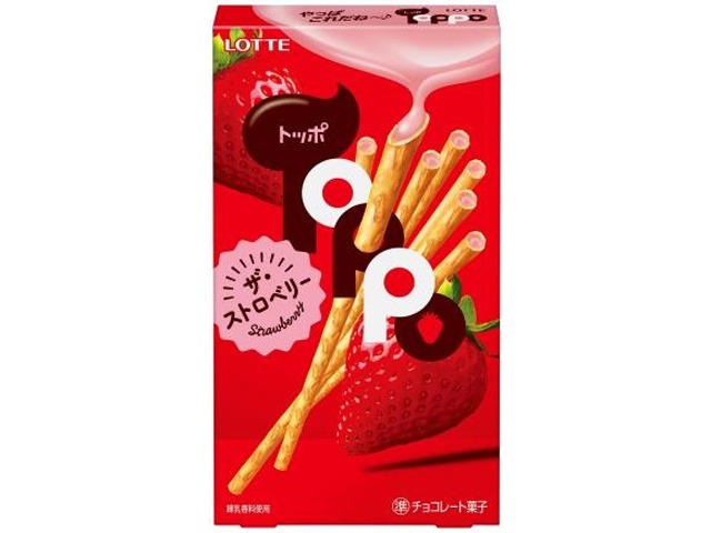 ロッテ トッポ ザ・ストロベリー２袋  ×10入り 【全国送料無料】(一部地域別途)の画像