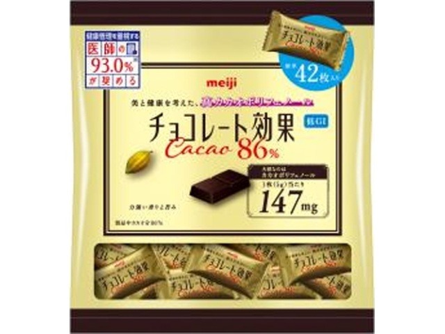 明治 チョコレート効果カカオ８６％ 大袋２１０ｇ×12入り 【全国送料無料】(一部地域別途)の画像