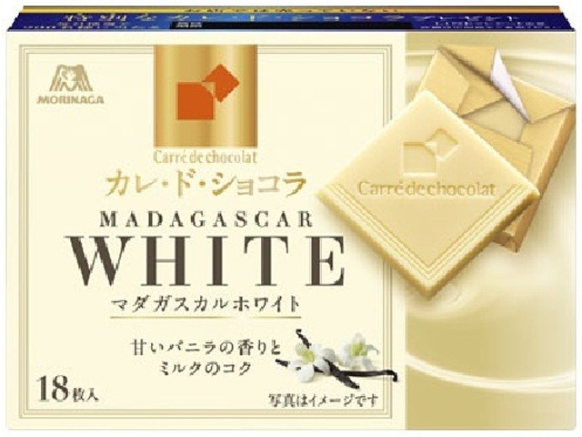 森永 カレ・ド・ショコラマダガスカルホワイト１８枚 ×6入り 【全国送料無料】(一部地域別途)の画像