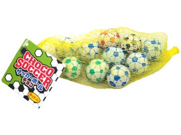 やおきん サッカーボールチョコネット入り５８ｇ  ×24入り 【全国送料無料】(一部地域別途)の画像