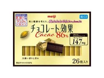 明治 チョコレート効果カカオ８６％ ２６枚  ×6入り 【全国送料無料】(一部地域別途)の画像