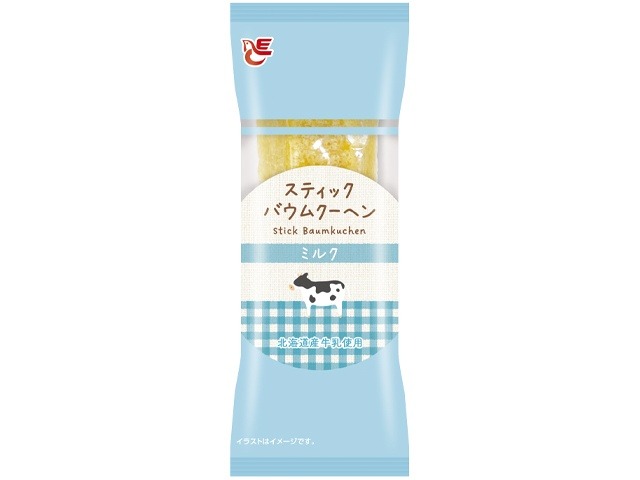 エース スティックバウムクーヘンミルク １個×48入り 【全国送料無料】(一部地域別途)の画像
