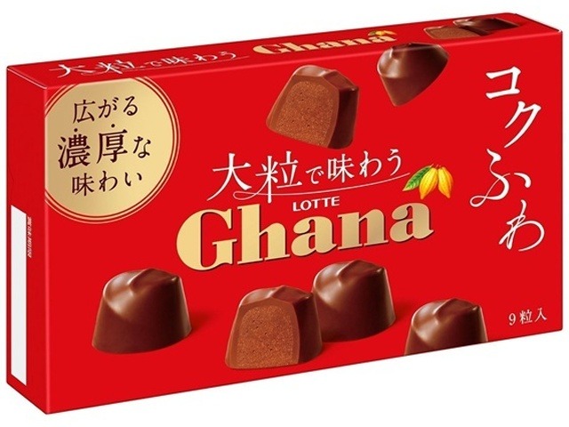 ロッテ 大粒で味わうガーナ ９粒×80入り 【全国送料無料】(一部地域別途)の画像
