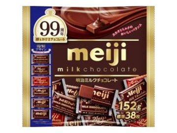 明治 ミルクチョコレート ビッグパック１５２ｇ  ×12入り 【全国送料無料】(一部地域別途)の画像