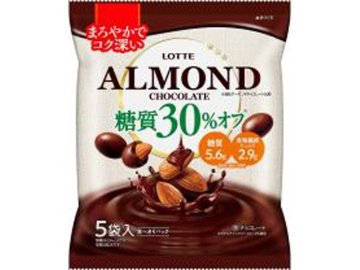 ロッテ 糖質３０％オフアーモンドチョコレート９８ｇ×36入り 【全国送料無料】(一部地域別途)の画像