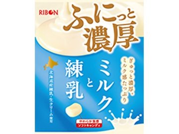 リボン ミルクと練乳 ４２ｇ ×24入り 【全国送料無料】(一部地域別途)の画像