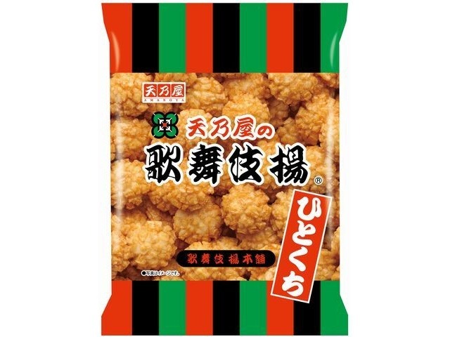 天乃屋 ひとくち歌舞伎揚 ５２ｇ ×12入り 【全国送料無料】(一部地域別途)の画像