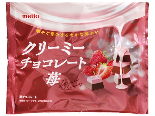 ｍｅｉｔｏ クリーミーチョコレート 苺８０ｇ×36入り 【全国送料無料】(一部地域別途)の画像