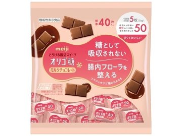 明治 オリゴ糖ミルクチョコレート５０ 大袋２００ｇ×12入り 【全国送料無料】(一部地域別途)の画像
