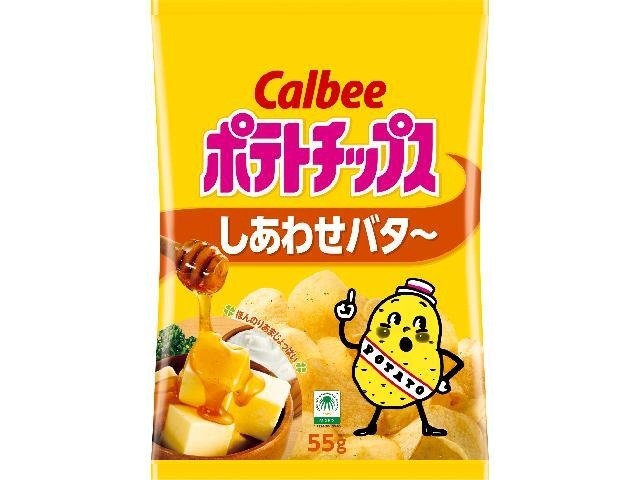 カルビー ポテト しあわせバタ〜５５ｇ ×16入り 【全国送料無料】(一部地域別途)の画像