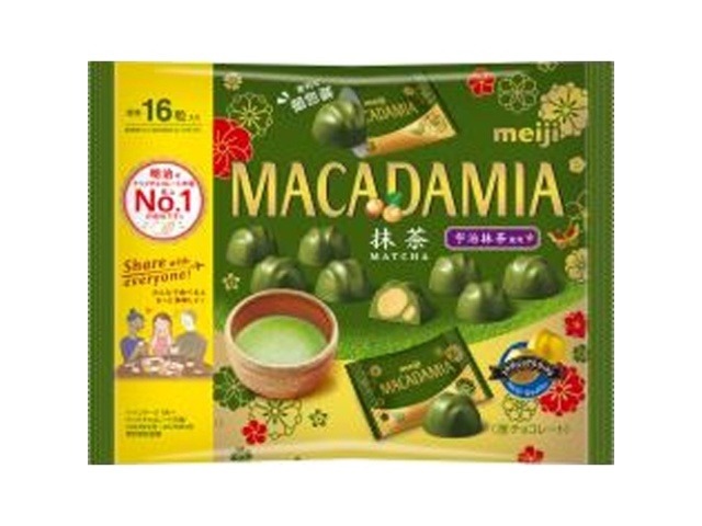 明治 マカダミアチョコレート抹茶ビッグ １１２ｇ×18入り 【全国送料無料】(一部地域別途)の画像