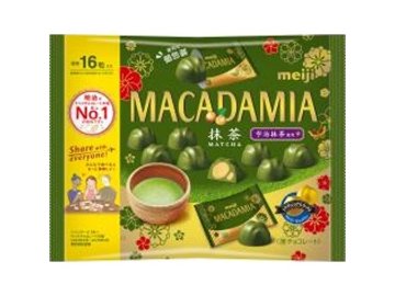 明治 マカダミアチョコレート抹茶ビッグ １１２ｇ×18入り 【全国送料無料】(一部地域別途)の画像