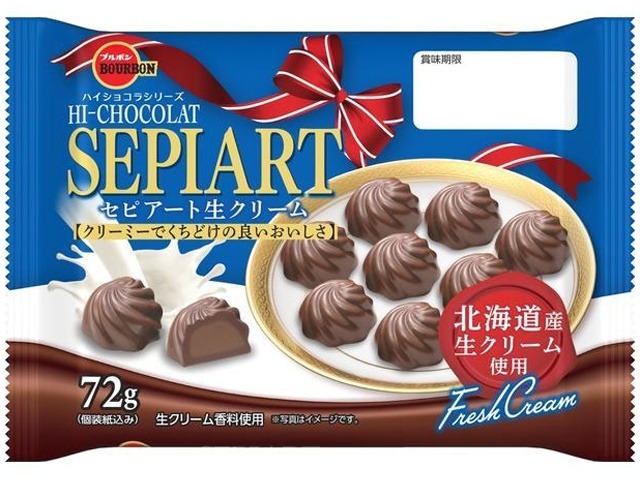 ブルボン セピアート生クリーム７２ｇ×40入り 【全国送料無料】(一部地域別途)の画像
