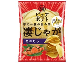 湖池屋 ピュアポテト凄じゃがカニだしきたかむい５２×12入り 【全国送料無料】(一部地域別途)の画像