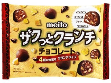 ｍｅｉｔｏ ザクっとクランチチョコレート９１ｇ ×36入り 【全国送料無料】(一部地域別途)の画像