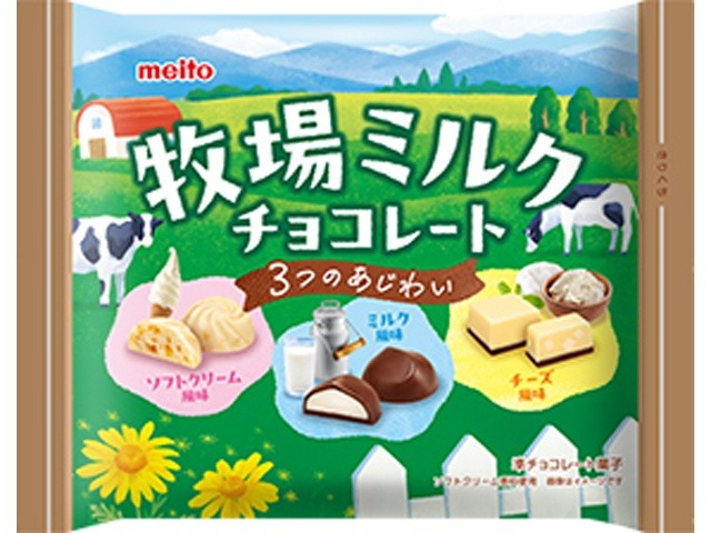 ｍｅｉｔｏ 牧場ミルクチョコレート７６ｇ ×36入り 【全国送料無料】(一部地域別途)の画像