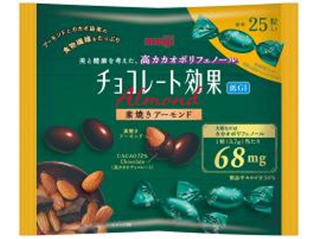 明治 チョコレート効果７２％アーモンド袋９２ｇ ×18入り 【全国送料無料】(一部地域別途)の画像