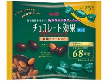 明治 チョコレート効果７２％アーモンド袋９２ｇ ×18入り 【全国送料無料】(一部地域別途)の画像