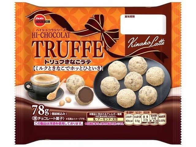 ブルボン トリュフ きなこラテ７８ｇ ×24入り 【全国送料無料】(一部地域別途)の画像