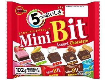 ブルボン ミニビットアソート １０２ｇ ×24入り 【全国送料無料】(一部地域別途)の画像