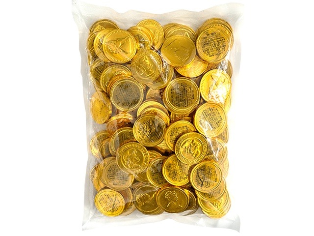 やおきん バラ海賊金貨チョコ １ｋｇ  ×6入り 【全国送料無料】(一部地域別途)の画像
