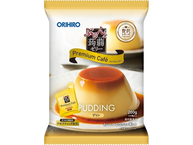 オリヒロプランデュ ぷるんと蒟蒻プレミアムカフェプリン１２個 ×12入り 【全国送料無料】(一部地域別途)の画像