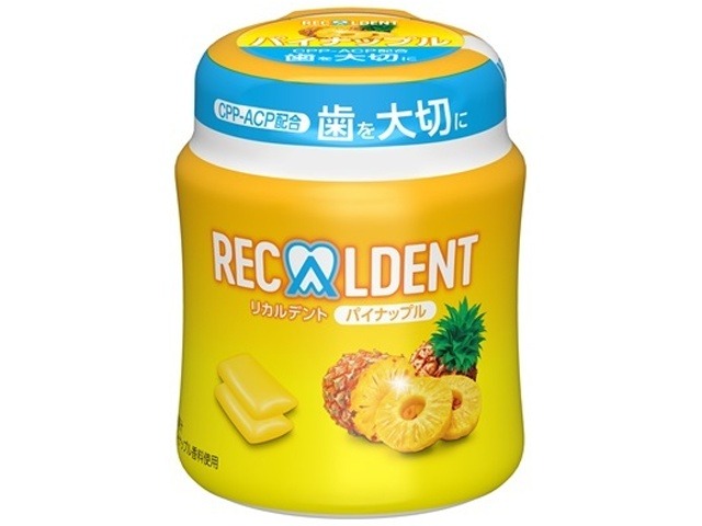リカルデント パイナップルガムボトル１３０ｇ ×36入り 【全国送料無料】(一部地域別途)の画像