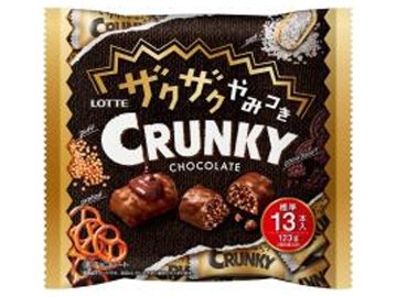 ロッテ ザクザクやみつきクランキー１２３ｇ  ×18入り 【全国送料無料】(一部地域別途)の画像