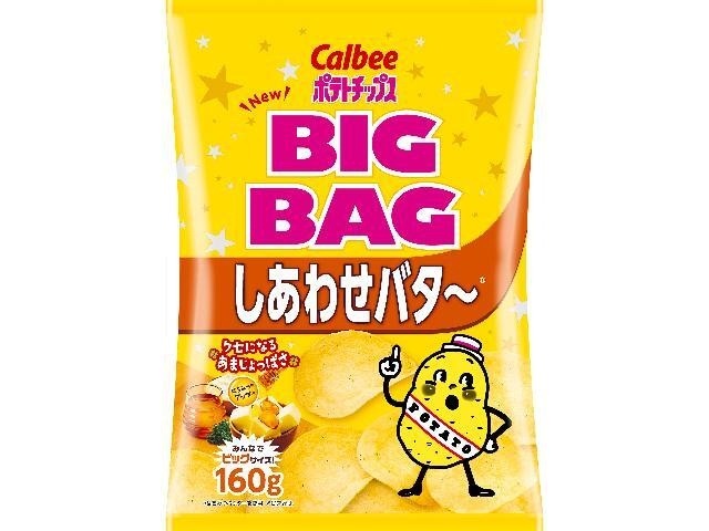 カルビー ビッグバッグ しあわせバタ〜１６０ｇ ×12 【全国送料込】(沖縄・離島除く)の画像