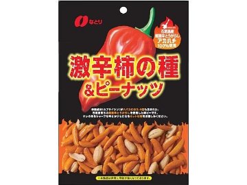 なとり 激辛柿の種＆ピーナッツ６０ｇ ×60 【全国送料込】(沖縄・離島除く)の画像