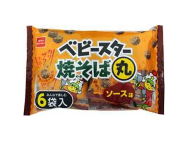 おやつカンパニー 焼そば丸 ソース味６袋入 ×15 【全国送料込】(沖縄・離島除く)の画像