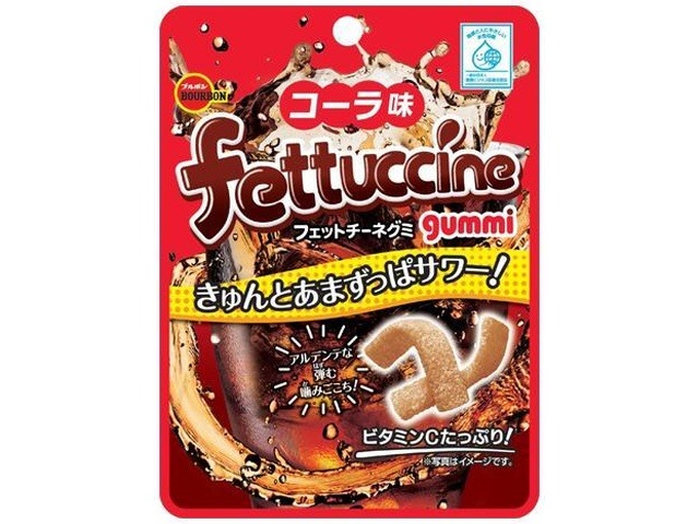ブルボン フェットチーネグミコーラ味 ５０ｇ  ×10入り 【全国送料無料】(一部地域別途)の画像