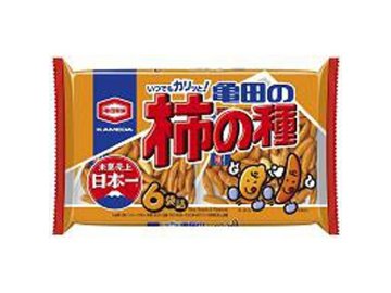 亀田 柿の種 ６袋詰１８０ｇ  ×12入り 【全国送料無料】(一部地域別途)の画像