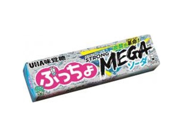 味覚糖 ぷっちょスティックＭＥＧＡソーダ１０粒  ×10入り 【全国送料無料】(一部地域別途)の画像