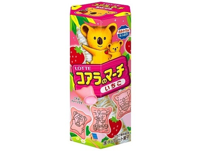 ロッテ コアラのマーチいちご ４８ｇ   ×10 【送料込】(一部地域別途)の画像