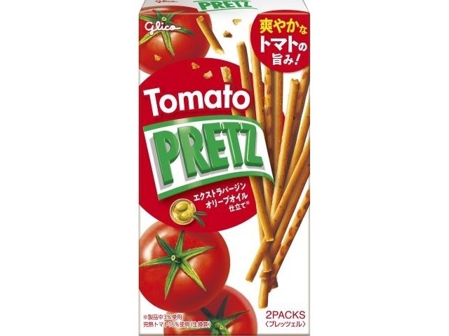 グリコ トマトプリッツ ２袋  ×10入り 【全国送料無料】(一部地域別途)の画像
