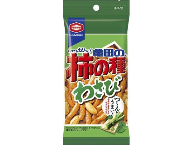 亀田 柿の種 わさび５７ｇ  ×12入り 【全国送料無料】(一部地域別途)の画像