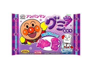 不二家 アンパンマングミ ぶどう６粒 ×20入り 【全国送料無料】(一部地域別途)の画像