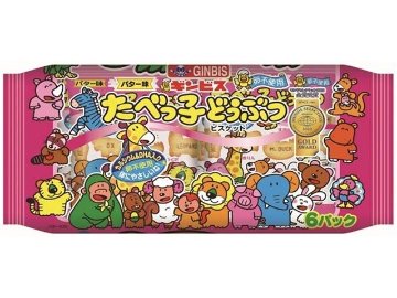 ギンビス たべっ子どうぶつバター６Ｐ  ×12入り 【全国送料無料】(一部地域別途)の画像