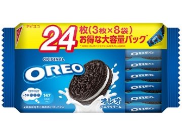 オレオ ファミリーパック バニラクリーム２４枚  ×12入り 【全国送料無料】(一部地域別途)の画像