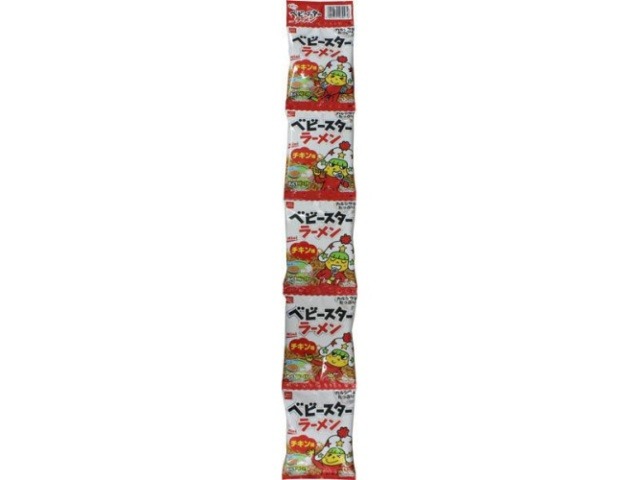 ベビースターラーメン チキン味５連 １９ｇ×５袋×15入り 【全国送料無料】(一部地域別途)の画像