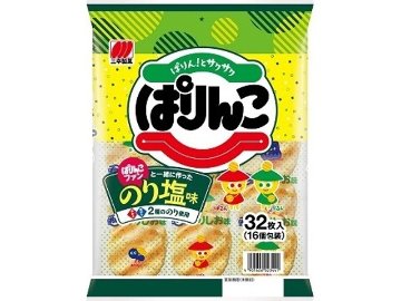 三幸製菓 ぱりんこ のり塩味３２枚 ×12入り 【全国送料無料】(一部地域別途)の画像