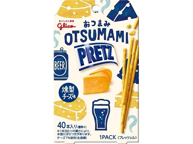 グリコ おつまみプリッツ 燻製チーズ味２４ｇ×14入り 【全国送料無料】(一部地域別途)の画像