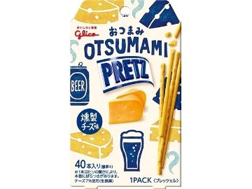 グリコ おつまみプリッツ 燻製チーズ味２４ｇ×14入り 【全国送料無料】(一部地域別途)の画像