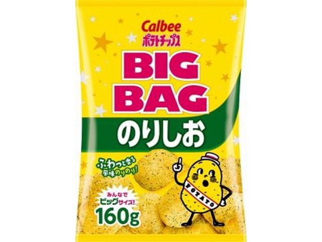 カルビー ビッグバッグ のりしお１６０ｇ×12入り 【全国送料無料】(一部地域別途)の画像