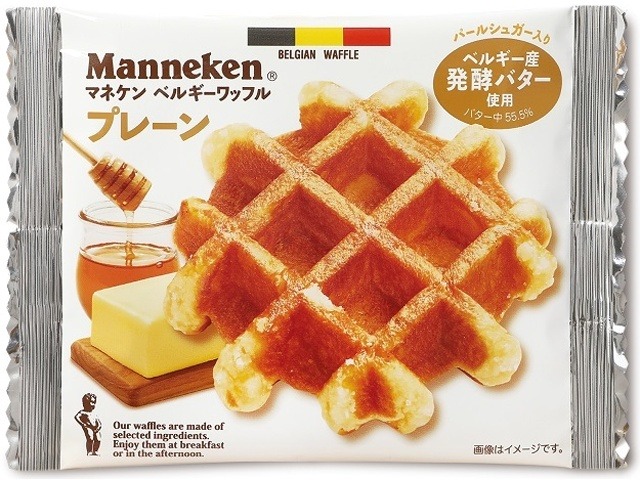 マネケン プレーンワッフル １個  ×6入り 【全国送料無料】(一部地域別途)の画像